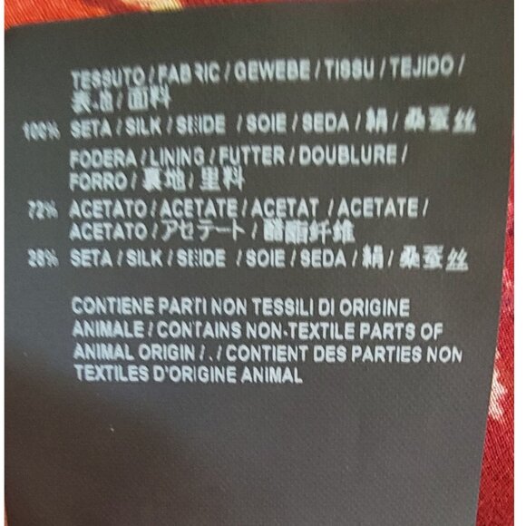 Balenciaga Authentic Red Floral Sheer Silk Blouse, Womens Size IT 36 / US 4 - Picture 11 of 11